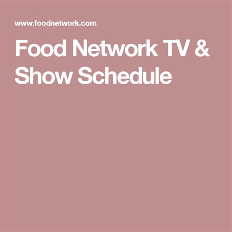 the food chanel|the food channel tv schedule.